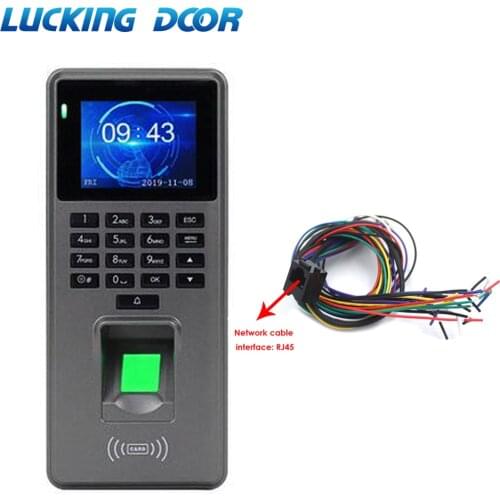2.4 inch 1600 User TCP/IP USB Fingerprint Time Attendance Recorder Employee With RFID Keypad Fingerprint Access Control System