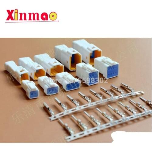 2 sets kit JST JWPF 2P 3P 4P 6P 8P way male female waterproof socket automotive wire connector plug for Benz BMW
