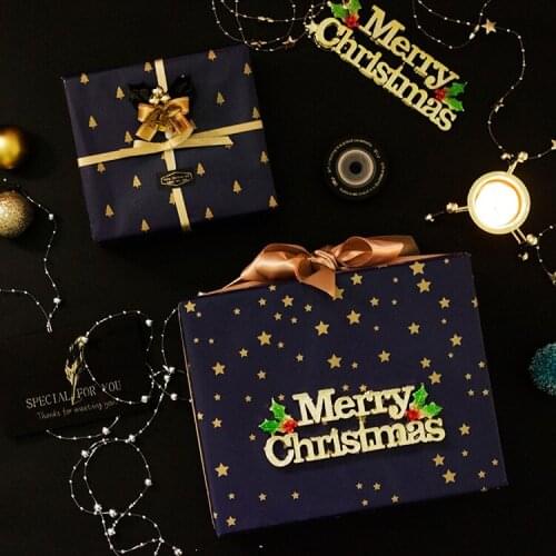 50x70cm Gift Wrapping Paper Roll Kraft Paper for Christmas Kids Birthday Holiday Baby Shower Gift Wrap Craft Paper Decor Gifts