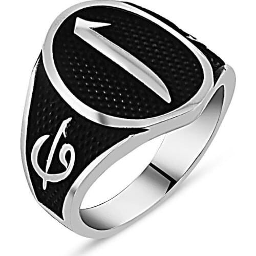 925 sterling Silver Aleph Written Ring