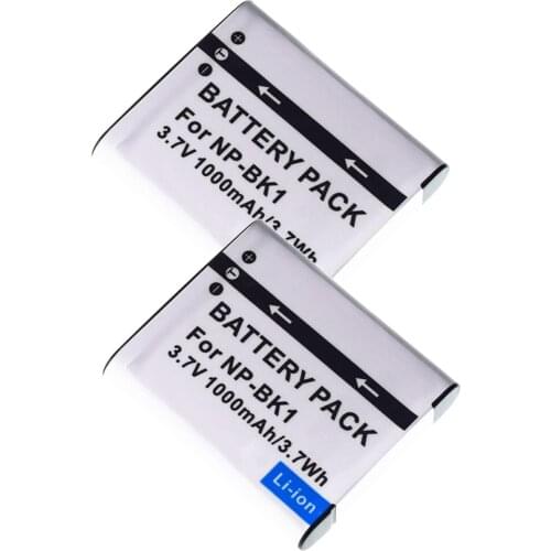 2-Pack Battery For Sony NP-BK1 Cyber-Shot DSC-W370 R W370 G 14.1MP