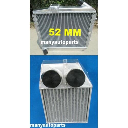 Aluminum Radiator &Intercooler FOR RENAULT SUPER 5/R5 9/11 1.4L GT TURBO MT 1985-1991 86 87 88 89 91 91