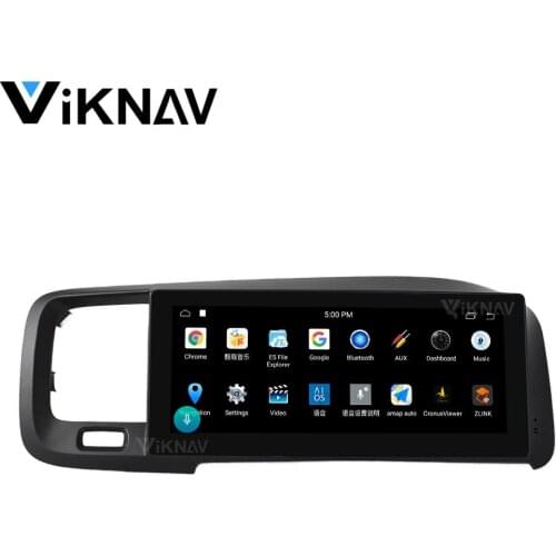 Car radio GPS navi multimedia player Tesla style for Volvo S60 V60 2011-2020 right hand Android car stereo autoradio