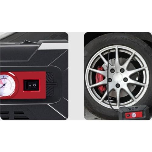 70L/min.Car Air Compressor Pump Tire Inflators Fast Charge Low Noise w/ 30m Tube