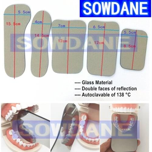 Double-Sides Dental Intraoral Occlusal Photographic Glass Mirror Oral Health Care Dental Orthodontic Mirrors Reflector