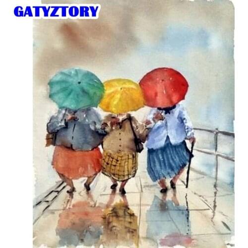 GATYZTORY Figure Painting By Numbers Unique Gift Handpainted 40x50cm Framed Home Living Decoration Wall Picture Acrylic Oil Pain