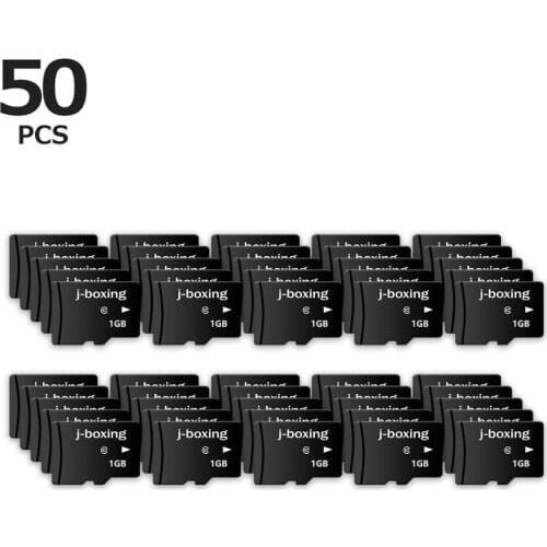J-boxing 50 Pack Flash Card 256MB 512MB Class 4 USB Flash Memory Card 4GB Small Capacity 1GB 2GB for Smartphone GPS Camera MP4