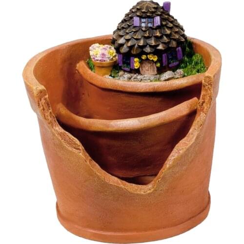 Resin Balcony Flower Pot for Succulent Plants Garden Decoration Flowerpot