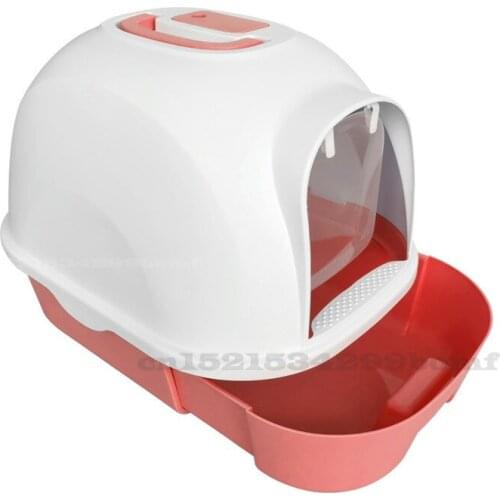 Cat Litter Box Fully Enclosed Drawer Type Cat Toilet 20 Kg Fat Cat Splash-proof Deodorant Portable Litter Basin Durable No Odor