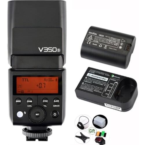Godox V350S Li-ion Speedlite + 2000mAh Rechargeable Battery TTL 2.4G HSS 1/8000s Flash Light for Sony a7RIII a7RII a7R a58 a99