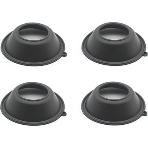 Motorcycle 4Pcs Carburetor Film Diaphragm Rubber Carburetor Vacuum Membrane for Honda VLX400 Steed400 VLX/Steed 400