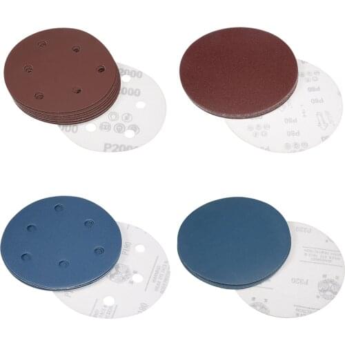 Uxcell 4/10/20Pcs 8.5 Inch Hook and Loop Sanding Disc Flocking Sandpaper for grinding and polishing on metal and non-metal