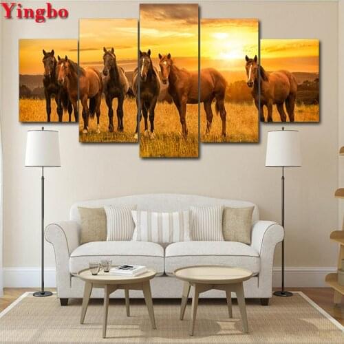 NEW DIY Diamond Painting Sunset House Full Square Round Diamond Embroidery cross stitch Needlework Home Decorative