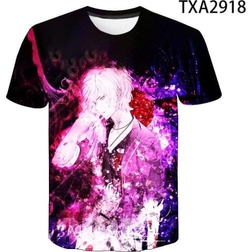 2020 New Diabolik Lovers 3D T shirt Men Women Children Fashion Streetwear Boy Girl Kids Printed T-shirt Cool Tops Tee