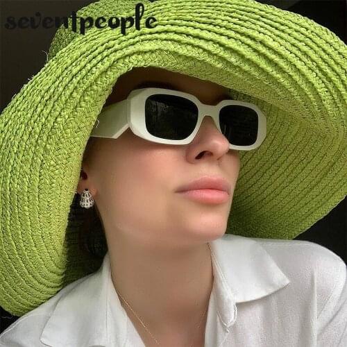 Fashion Small Rectangle Sunglasses Women 2021 Luxury Brand Designer Square Sun Glasses For Men Trendy Polygon Shades Eyewear