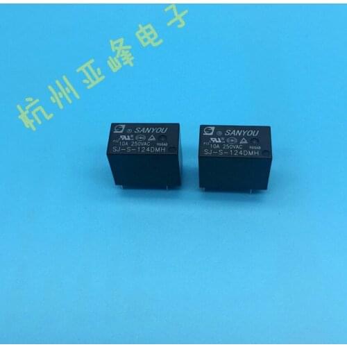 5pcs Relay SJ-S-124DMH a Set of Normally Open 4-Foot High Load 10A JZC-32F-G-024-HS3