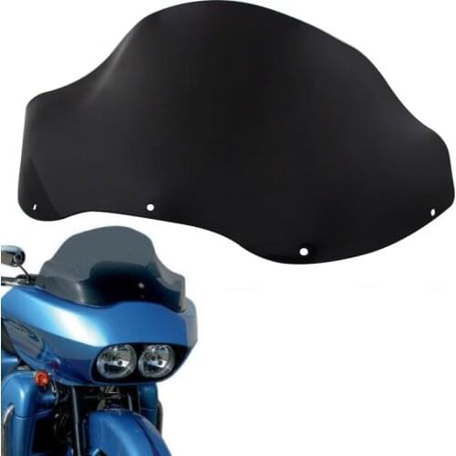Black 12.5" Front Fairing Wind Deflectors Windshield For Harley Touring Road Glide FLTR Ultra FLTRU Custom FLTRX CVO FLTR