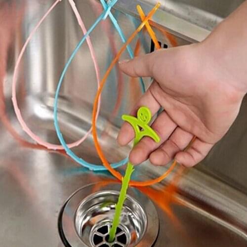 1PC 51cm Kitchen Bathroom Sink Pipe Drain Cleaner Pipeline Hair Cleaning Removal Shower Toilet Sewer Anti-blocking Cleaning Hook