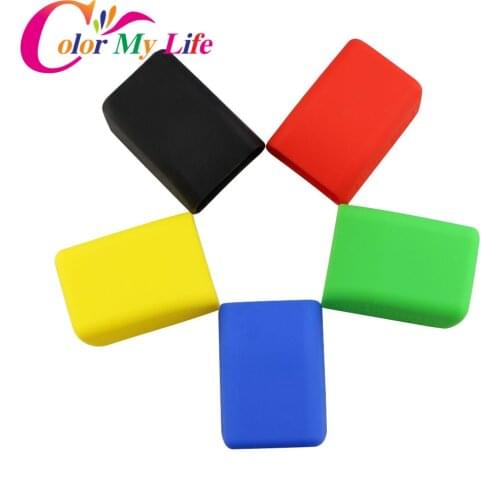 Color My Life Rubber Car Seat Belt Clips Locking Buckles Cover for VW Polo Tiguan Passat Golf Jetta Bora Touran for Skoda Seat
