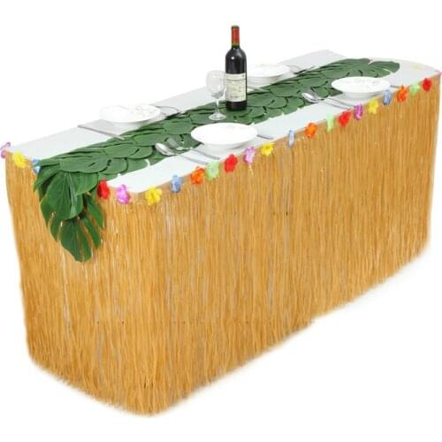 275*75CM Beach Wedding Party Table Decoration Tablecloth Hawaiian Hawaii Table Skirt Vacation Holiday Party Supplies Table Cloth