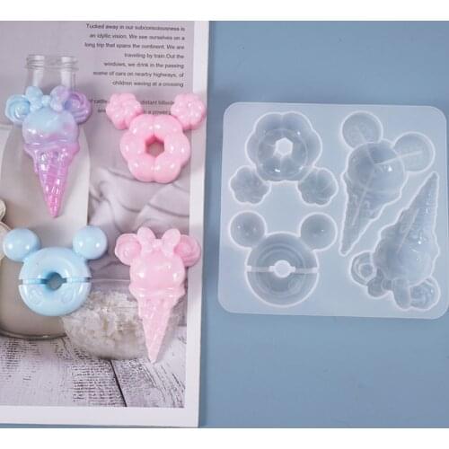 DIY Epoxy Resin Ice Cream Silicone Mold Resin Casting Molds For Resin Jewelry Making Handmade Resin Carfts Mold