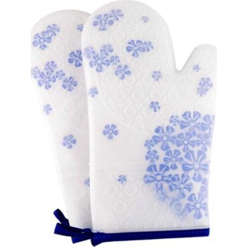Long Section Thick Silicone Oven Mitt Non-slip Oven Gloves Heat Resistant Oven Gloves Designer 1pc