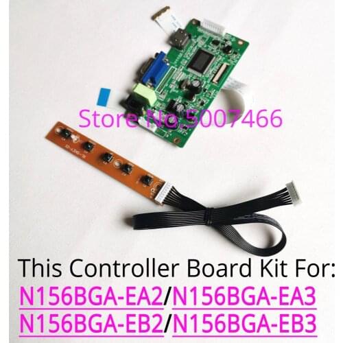 For N156BGA-EA2/EA3/EB2/EB3 1366*768 WLED EDP 30Pin lcd panel laptop PC screen VGA display controller driver card DIY kit
