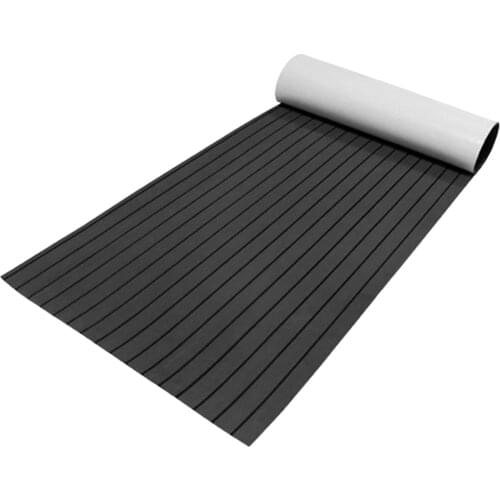 EVA Boat Floor Mat Faux Teak Marine Speedboat Decking Flooring Carpet Swimming Pool Floor Pad Interior Decor 240cmx60cm