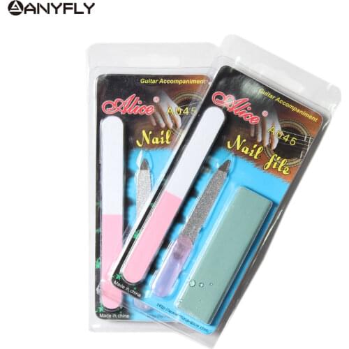 Alice A045 Acoustic/Classical Guitar Nail File Kit Polishing Cotton Sandpaper File Guitar Accessories Wholesales