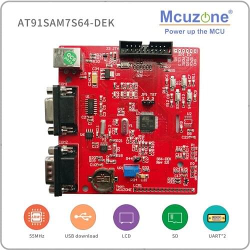 ARM7 AT91SAM7S64 DEK Development Kit USB JTAG ADC SAM7S64 7S64