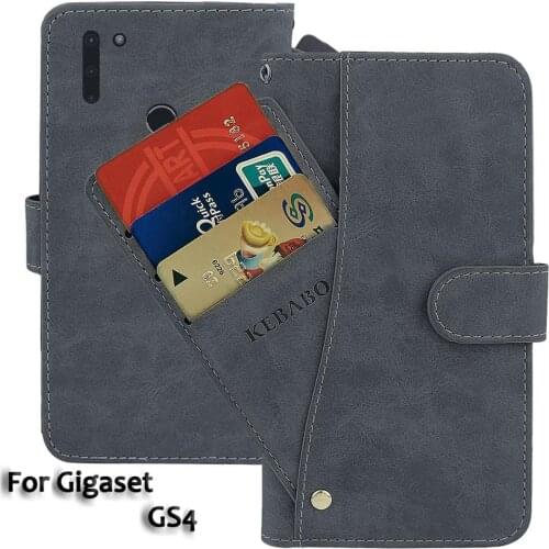 Leather Wallet Gigaset GS4 Case 6.3" Flip Fashion Luxury Front Card Slots Cases Cover Business Magnetic Phone Bags
