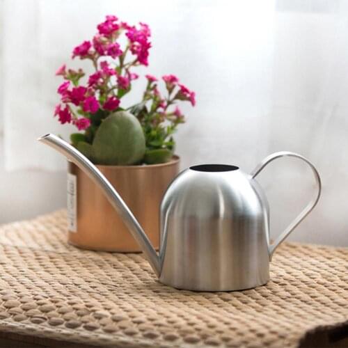 500 Ml Stainless Steel Watering Can Watering Flower Kettle Modern Style Long Spout Garden Indoor Outdoor Plants Sprinkler Hot