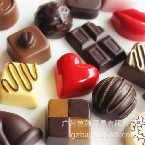 Cute Resin magnet refrigerator food Simulation Chocolate Bean Fridge Magnets Magnetic Kitchen Decoration Sticker Cute Gift Ideas