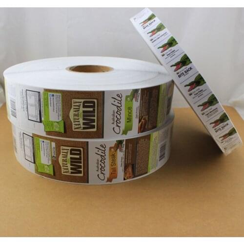 Customized Printing customized adhesive paper barcode labels stickers