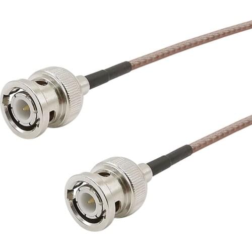 RF Coaxial BNC Male to BNC Male Plug RG316 Cable 50 Ohm Crimp Connector Double BNC Plug RG316 HD-SDI Coax Cable 10CM-1M