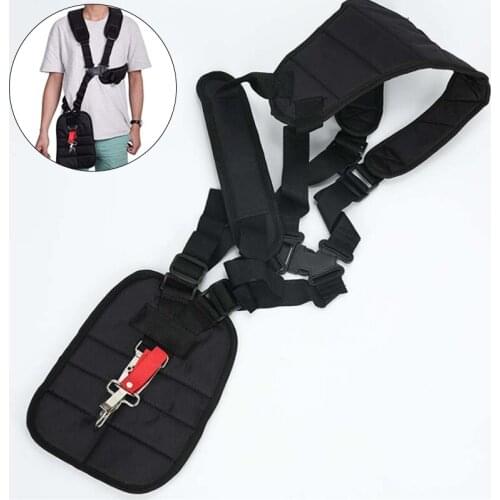 Lawn Mower Strap Double Shoulder Single Hook Strap Side Hanging Heavy Adjustable Scraper Mower Accessories