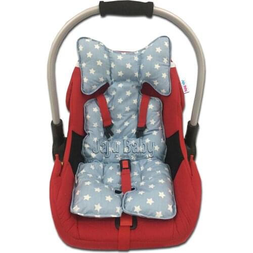 Jaju Baby Blue Star Car Seat Cushion - Stroller Cushion