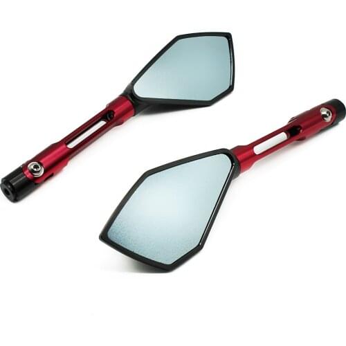 Blue Anti-glare Universal Motorcycle Handlebar Rear View Mirrors For DUCATI Monster 796 797 821 900 S2R S4 S4R S4RS XDiavel /S