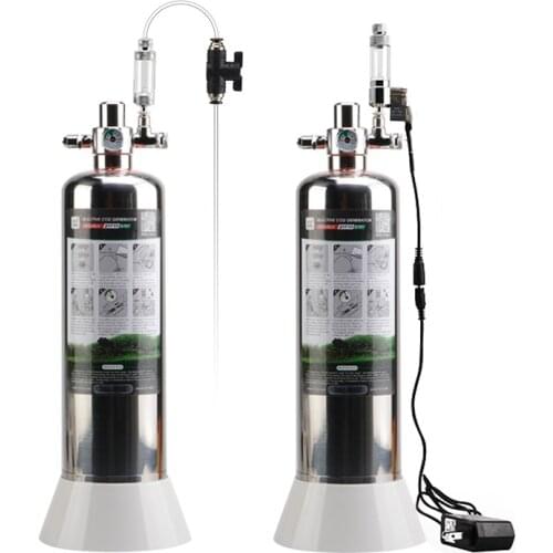 CO2 Generator System Carbon Dioxide Reactor Kit with Auto Bubble Counter and Diffuser for Plants Aquarium D701