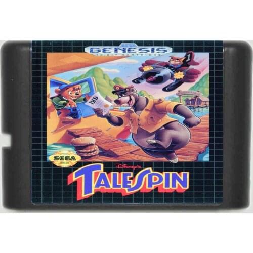 Tale Spin 16 bit MD Game Card For Sega Mega Drive For Genesis