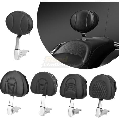 Motorcycle Backrest For Victory 2010-2017 Cross Country & 2012-2013 Black Plug-in Adjustable Driver Backrest Kit Rider Backrest