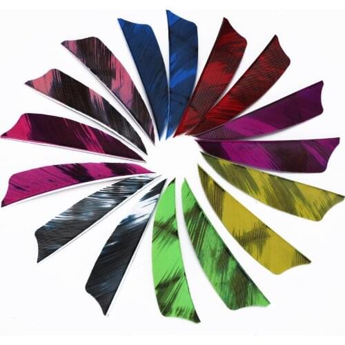 50pcs 3 inches Turkey Feather Real Feather Fletching Arrow for DIY Archery Carbon Wooden Hunting/Shooting Arrow Accessories