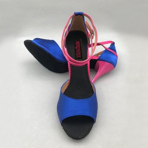 Latin Dance Shoes women Salsa shoes pratice shoes comfortable shoes MS6237SR 9cm high heel low heel available