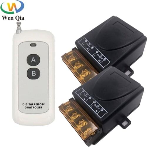 433MHz Universal Remote Control Switch AC220V 30A 6600W 1CH High Power RF Relay Receiver and Transmitter For Pump Factory Farm