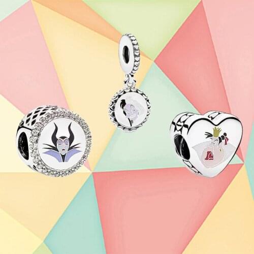 High Quality New Fashion S925 Sterling Silver Christmas Bad Character Witch Charming Diy Decoration Jewelry Accessories