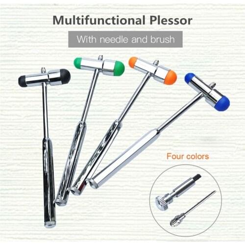 1Pc Neurological Buck Hammer Double Head Percussion Hammer Multifunctional Buckle Diagnosis Hammer
