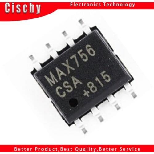 10pcs/lot MAX756 MAX756CSA sop-8 Chipset In Stock