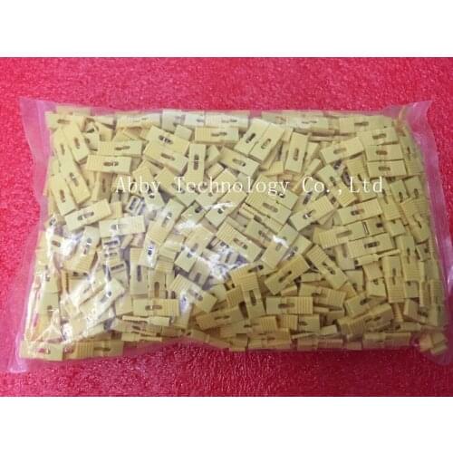 1000pcs/lot 2.54mm Yellow Mini Jumper with handle for Pin Header