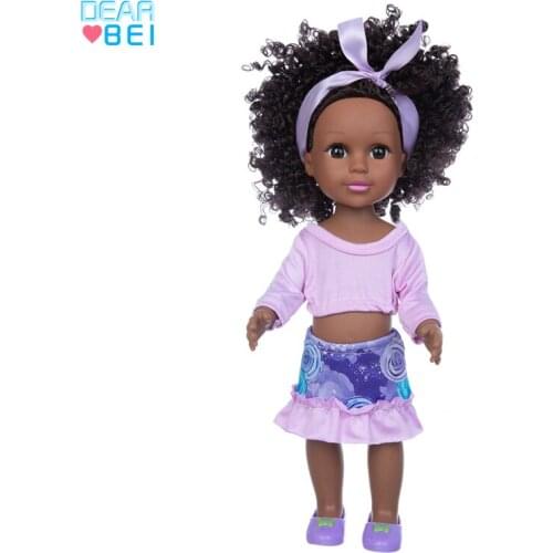35cm 14inch multi style African black baby explosion head black skin baby toy childrens present birthday movable joint