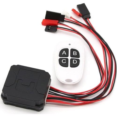 4 Ways CH4 Winch Control Wireless Remote Controller Receiver for 1/10 RC Crawler Axial SCX10 90046 Traxxas TRX4 Redcat